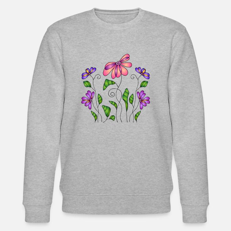 Fleur - Sweat bio CHANGER Stanley/Stella Unisexe - gris chiné