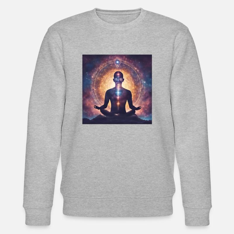 Astrologie de l’espace Spiritualité - Sweat bio CHANGER Stanley/Stella Unisexe - gris chiné
