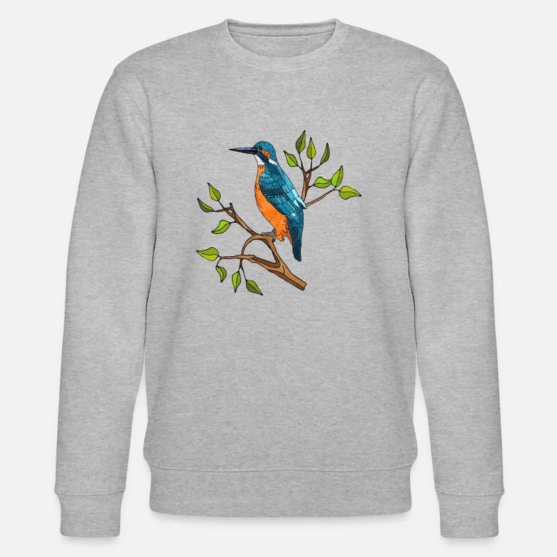 Bunter Vogel - Stanley/Stella Unisex Bio-Sweatshirt CHANGER  - Grau meliert