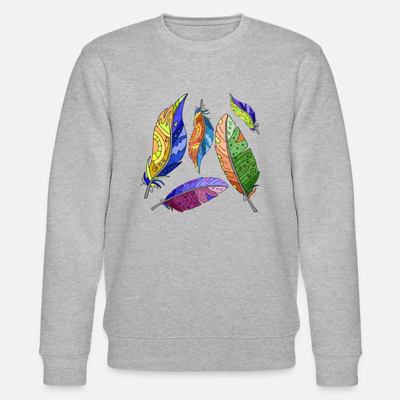 Feder - Stanley/Stella Unisex Bio-Sweatshirt CHANGER  - Grau meliert