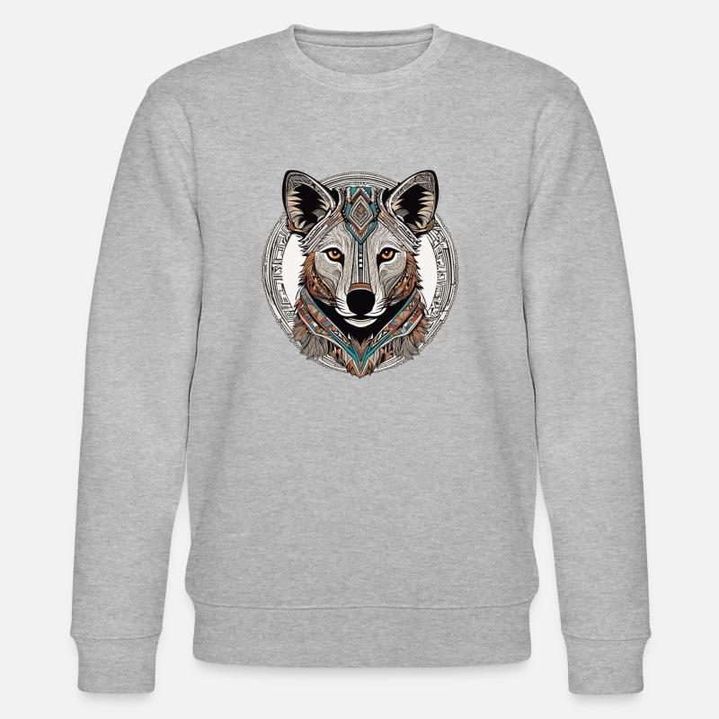 Hyäne - Stanley/Stella Unisex Bio-Sweatshirt CHANGER  - Grau meliert
