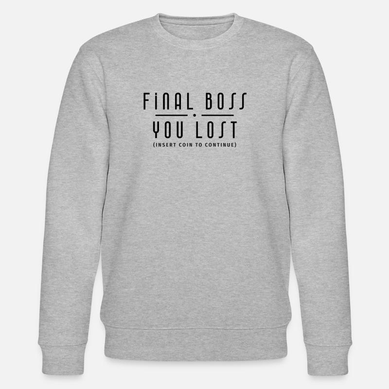 Final Black Gamer Version - Sweat bio CHANGER Stanley/Stella Unisexe - gris chiné