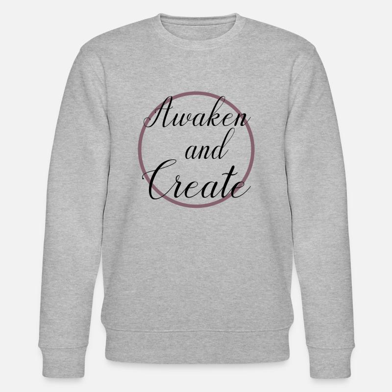 futuristic education enlightenment mindfulness - Stanley/Stella Unisex Bio-Sweatshirt CHANGER  - Grau meliert