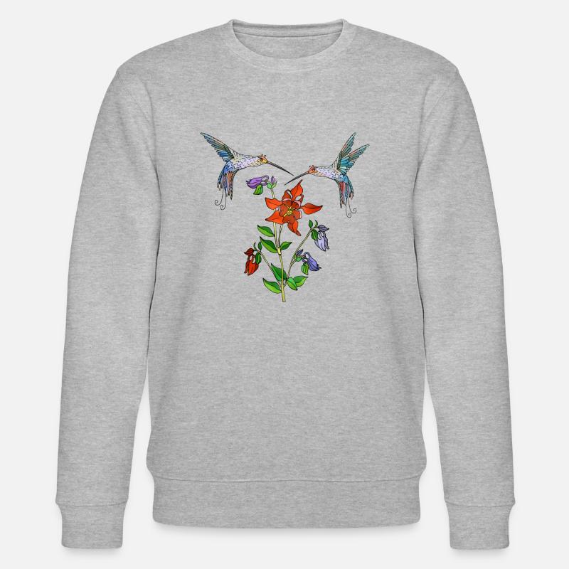Bunte Vögel - Stanley/Stella Unisex Bio-Sweatshirt CHANGER  - Grau meliert