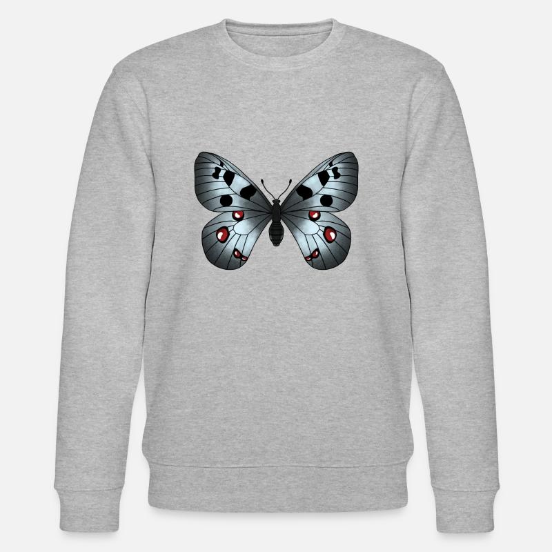 Schmetterling grau - Stanley/Stella Unisex Bio-Sweatshirt CHANGER  - Grau meliert