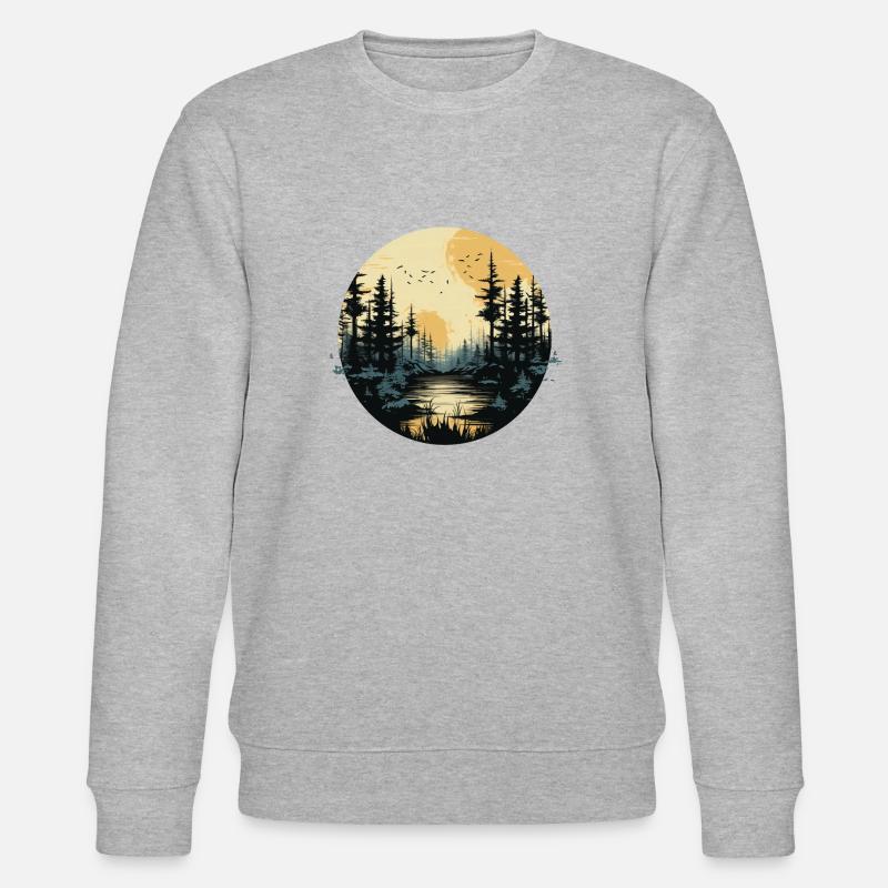 Bois de pleine lune - Sweat bio CHANGER Stanley/Stella Unisexe - gris chiné