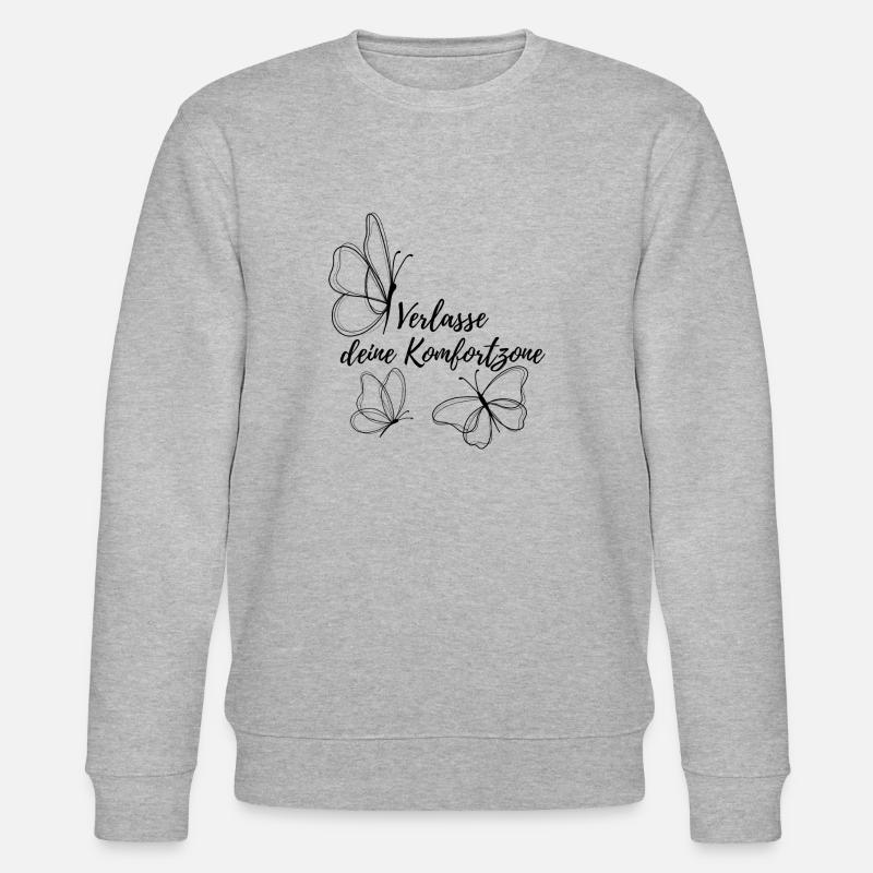 Verlasse deine Komfortzone - Stanley/Stella Unisex Bio-Sweatshirt CHANGER  - Grau meliert