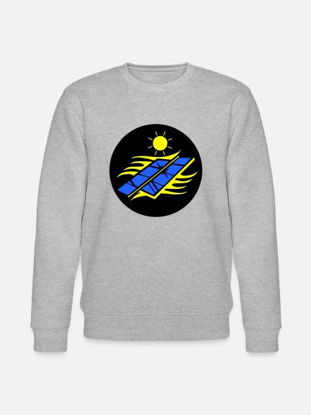 Photovoltaik Solar Energie - Stanley/Stella Unisex Bio-Sweatshirt CHANGER - Grau meliert