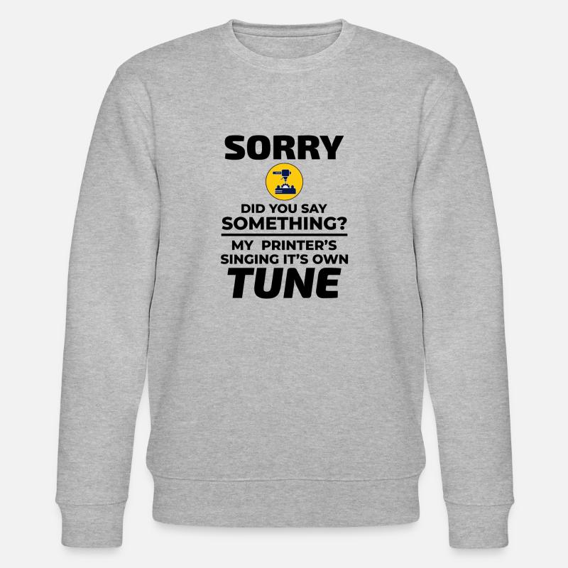 3D Printer 3D Printing Funny - Stanley/Stella CHANGER Unisex Organic Sweatshirt - heather grey