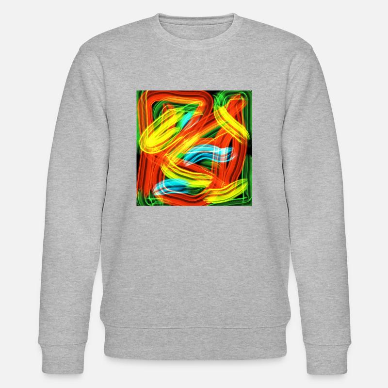 Rayures de couleur - Sweat bio CHANGER Stanley/Stella Unisexe - gris chiné