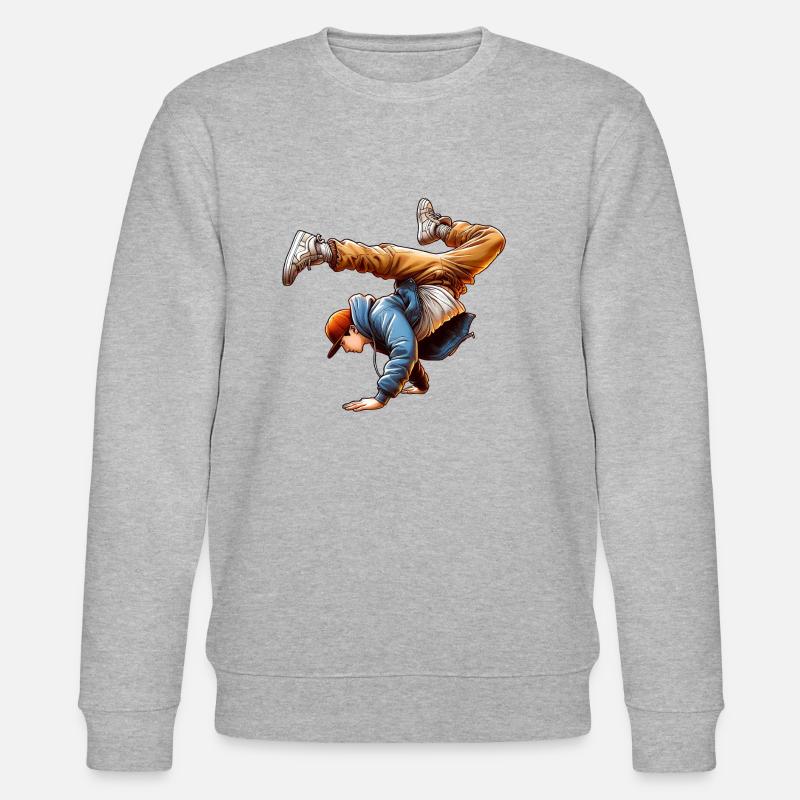 Breakdance Énergique Pas De Danse - Sweat bio CHANGER Stanley/Stella Unisexe - gris chiné