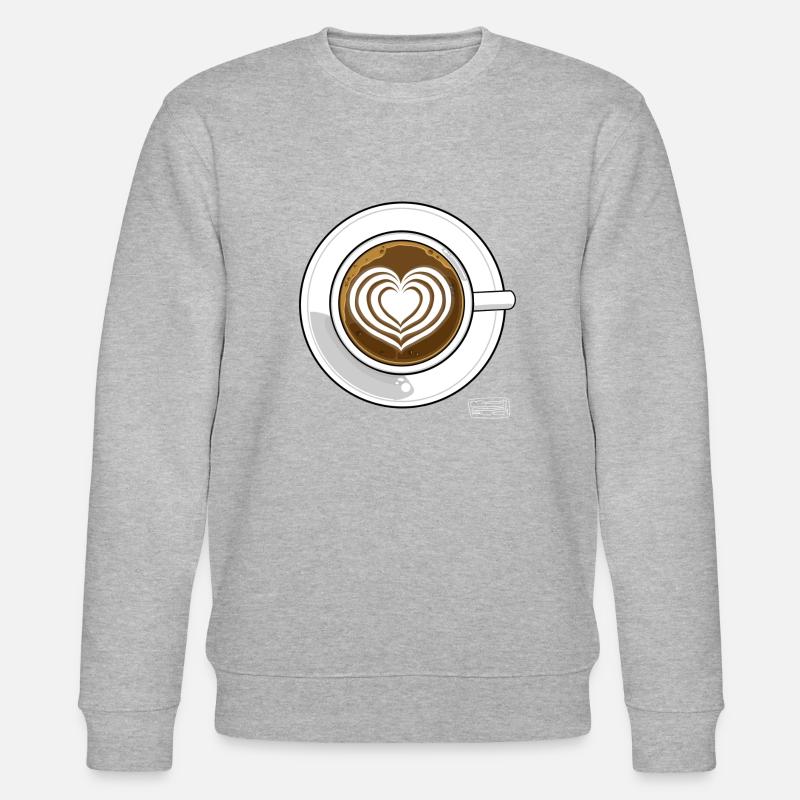 Kaffee3 - Stanley/Stella Unisex Bio-Sweatshirt CHANGER  - Grau meliert