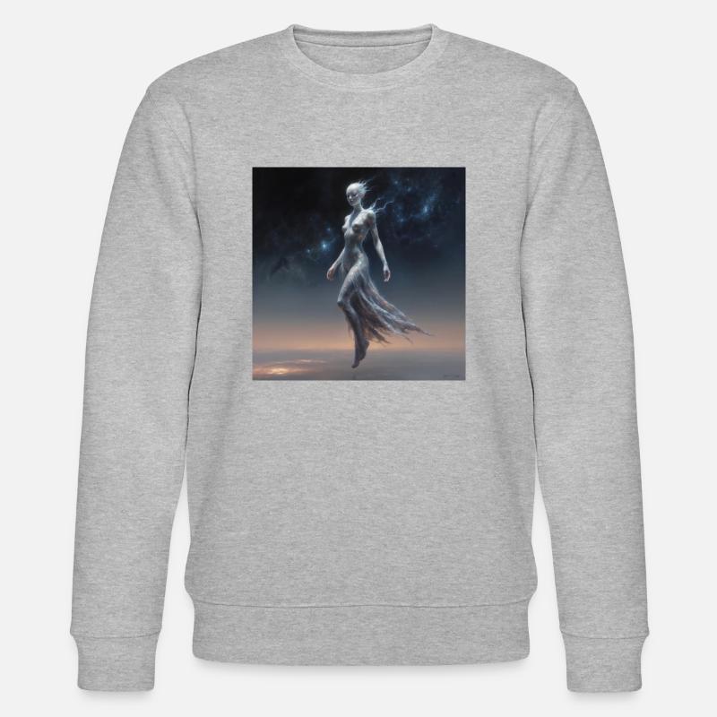 Interstellarer Wanderer - Stanley/Stella Unisex Bio-Sweatshirt CHANGER  - Grau meliert