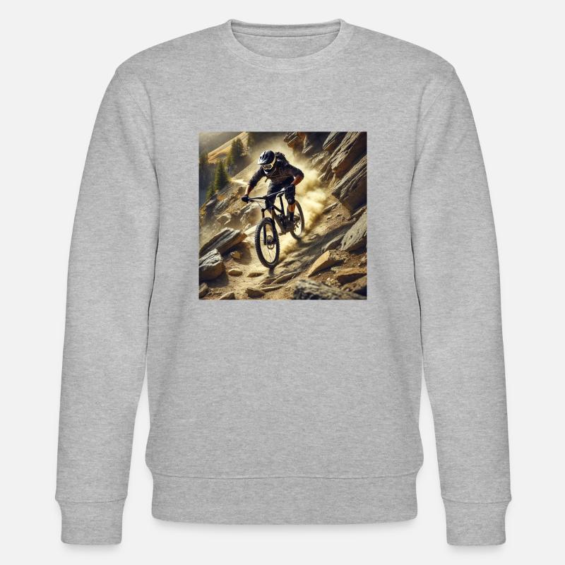 Le VTT ! - Sweat bio CHANGER Stanley/Stella Unisexe - gris chiné