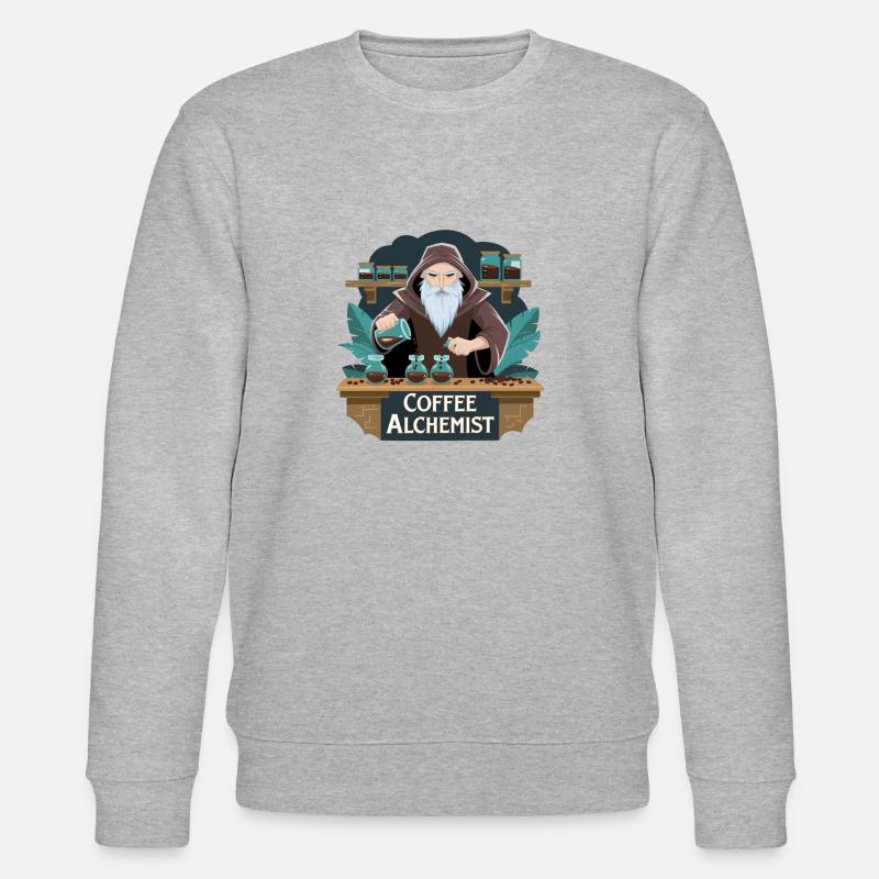 Kaffee-Alchemist - Stanley/Stella Unisex Bio-Sweatshirt CHANGER  - Grau meliert