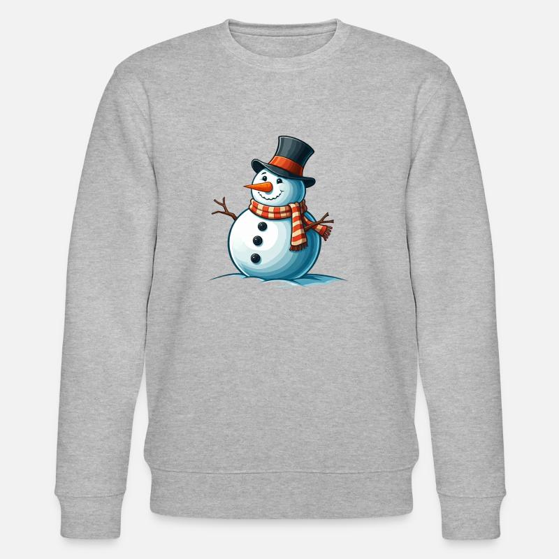 Schneemann - Stanley/Stella Unisex Bio-Sweatshirt CHANGER - Grau meliert