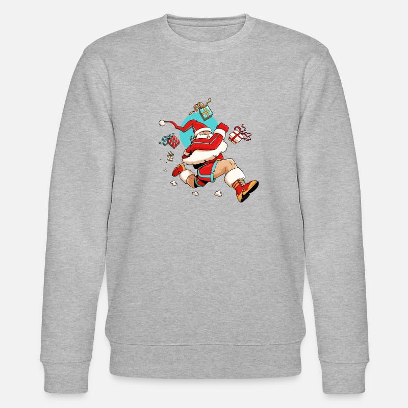 Runner Santa - Sweat bio CHANGER Stanley/Stella Unisexe - gris chiné