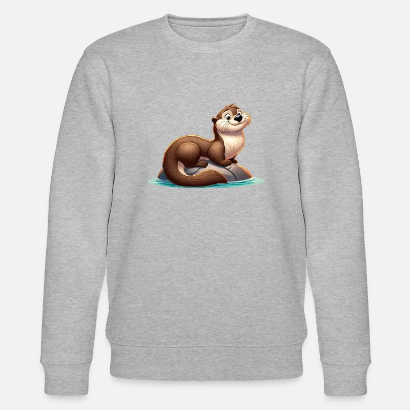 Otter 20 - Stanley/Stella Unisex Bio-Sweatshirt CHANGER  - Grau meliert