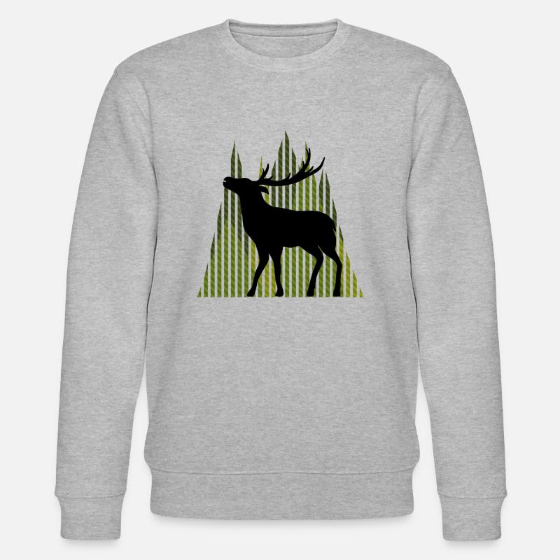 Hirsch - Stanley/Stella Unisex Bio-Sweatshirt CHANGER  - Grau meliert