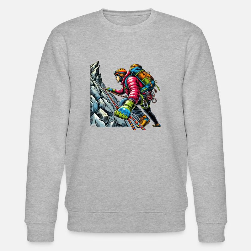 bergsteiger - Stanley/Stella Unisex Bio-Sweatshirt CHANGER  - Grau meliert