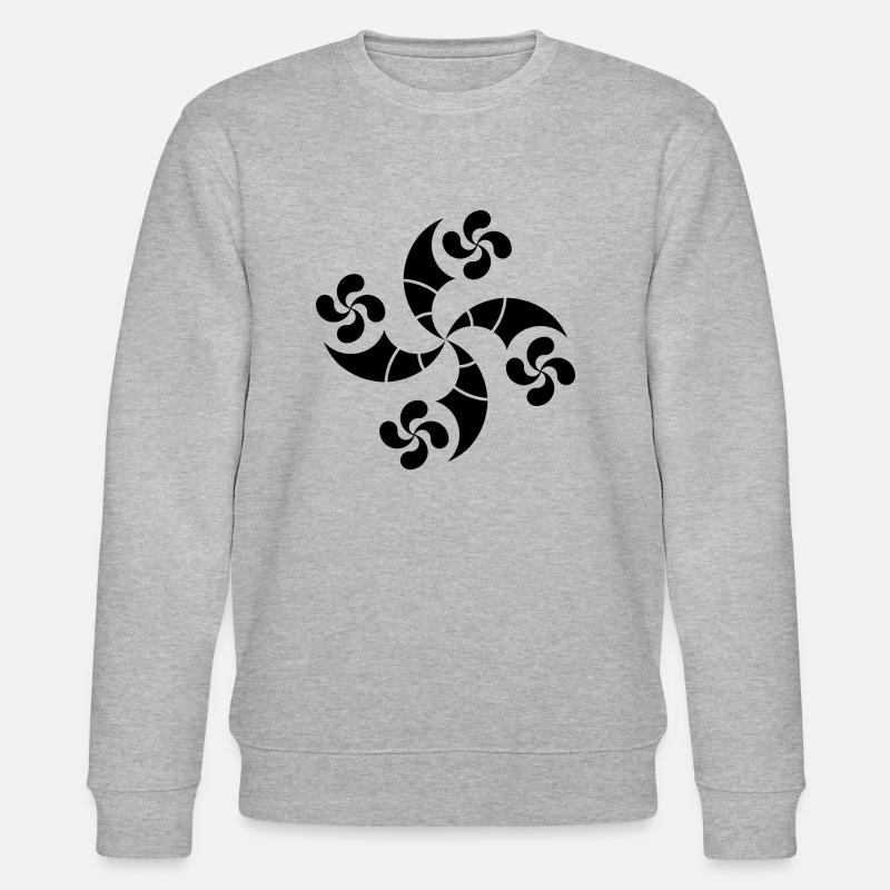 Baskische Quer - Stanley/Stella Unisex Bio-Sweatshirt CHANGER  - Grau meliert