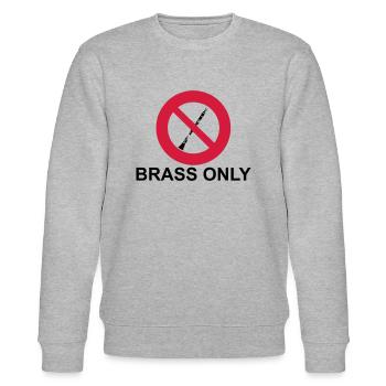 Brass Only - Sweat bio CHANGER Stanley/Stella Unisexe - gris chiné - Devant - Nik (191cm) & Marisol (170cm)