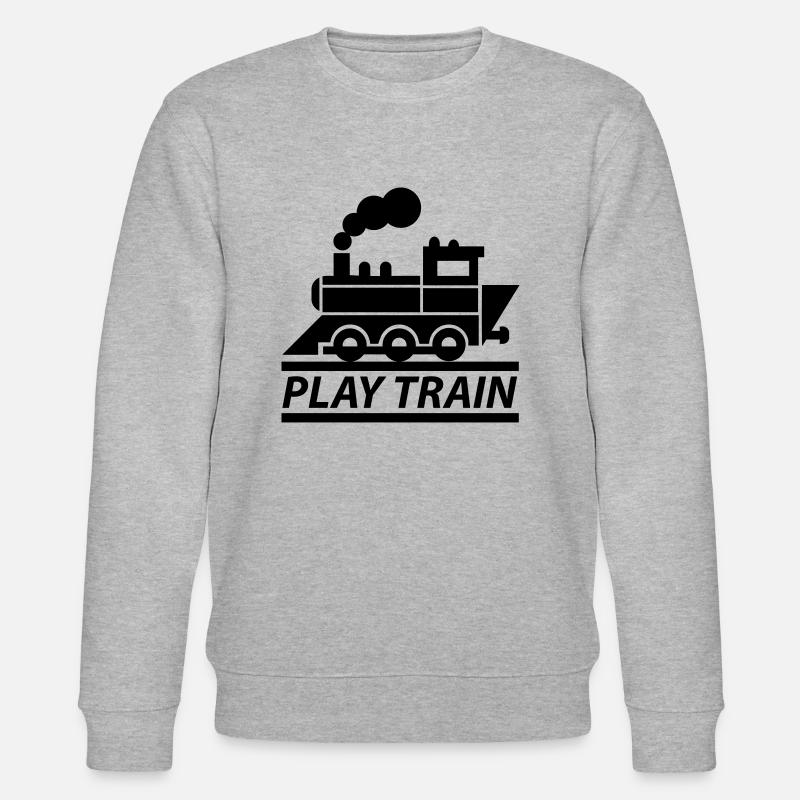 PLAY TRAIN - Stanley/Stella Unisex Bio-Sweatshirt CHANGER  - Grau meliert