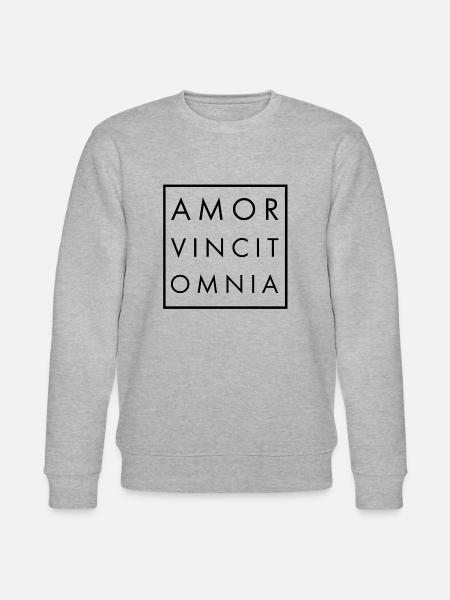 Amor vincit omnia N - Stanley/Stella CHANGER Unisex Organic Sweatshirt - heather grey