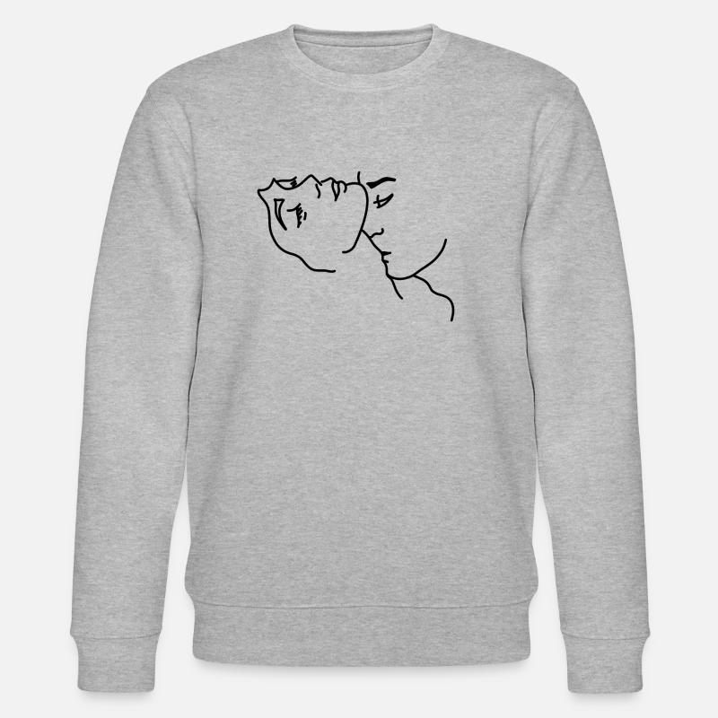 Baiser l'amour du cou - Sweat bio CHANGER Stanley/Stella Unisexe - gris chiné