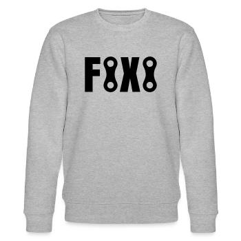 Fixi Kettenglied - Stanley/Stella Unisex Bio-Sweatshirt CHANGER  - Grau meliert - Vorne - Nik (191cm) & Marisol (170cm)