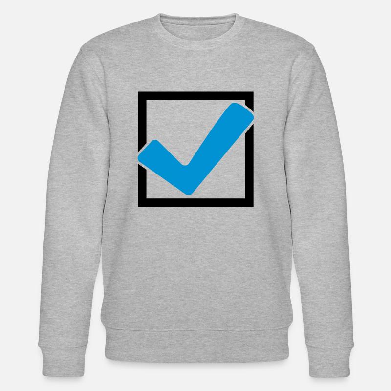 Rectangular hook logo - Stanley/Stella CHANGER Unisex Organic Sweatshirt - heather grey