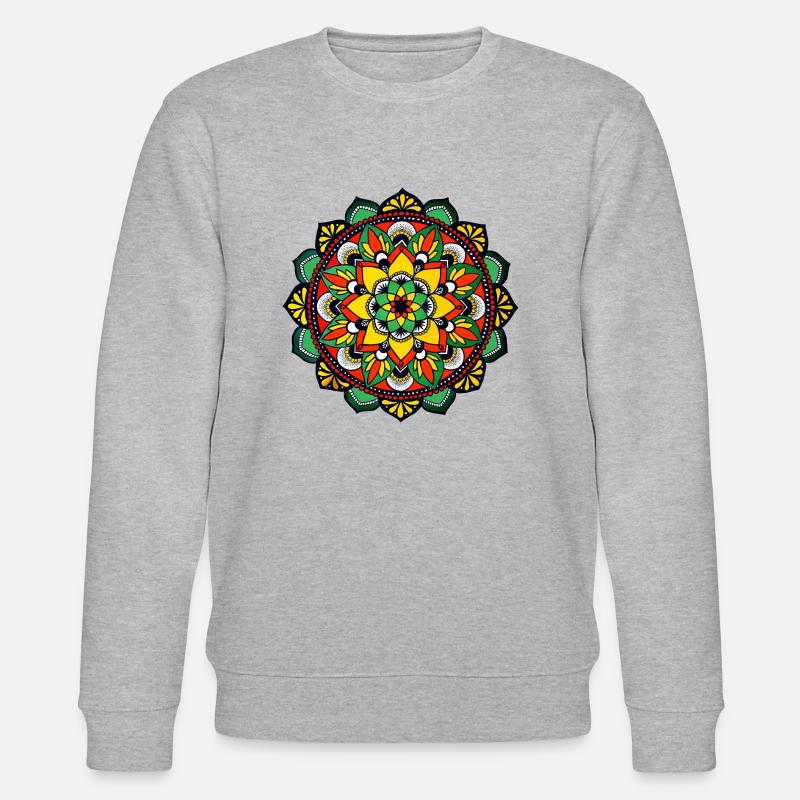 Reggae Mandala - Stanley/Stella Unisex Bio-Sweatshirt CHANGER  - Grau meliert