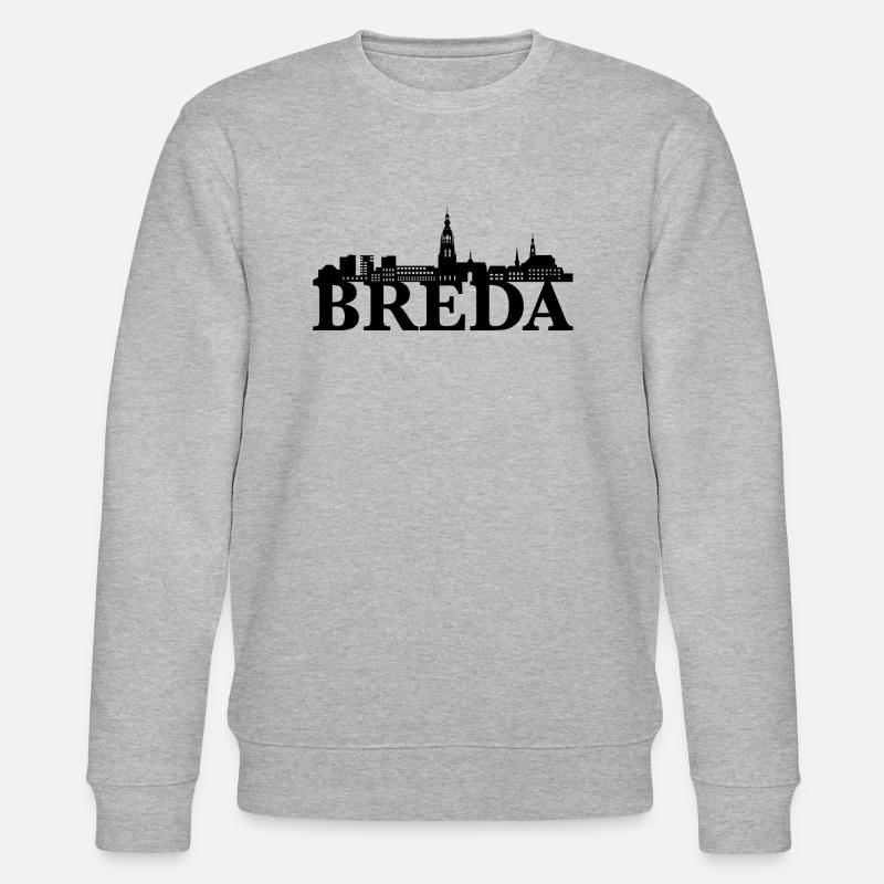 Idée cadeau Breda Pays-Bas skyline - Sweat bio CHANGER Stanley/Stella Unisexe - gris chiné