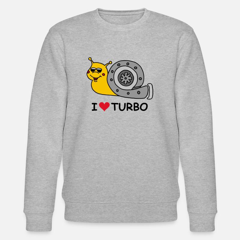Turbo Schnecke - Stanley/Stella Unisex Bio-Sweatshirt CHANGER  - Grau meliert