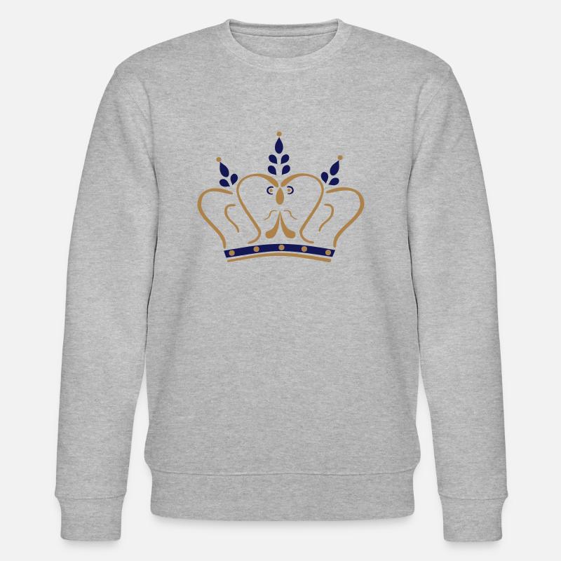 Crown - Stanley/Stella Unisex Bio-Sweatshirt CHANGER  - Grau meliert