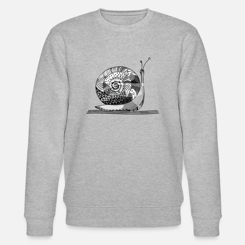Schnecke - Stanley/Stella Unisex Bio-Sweatshirt CHANGER  - Grau meliert