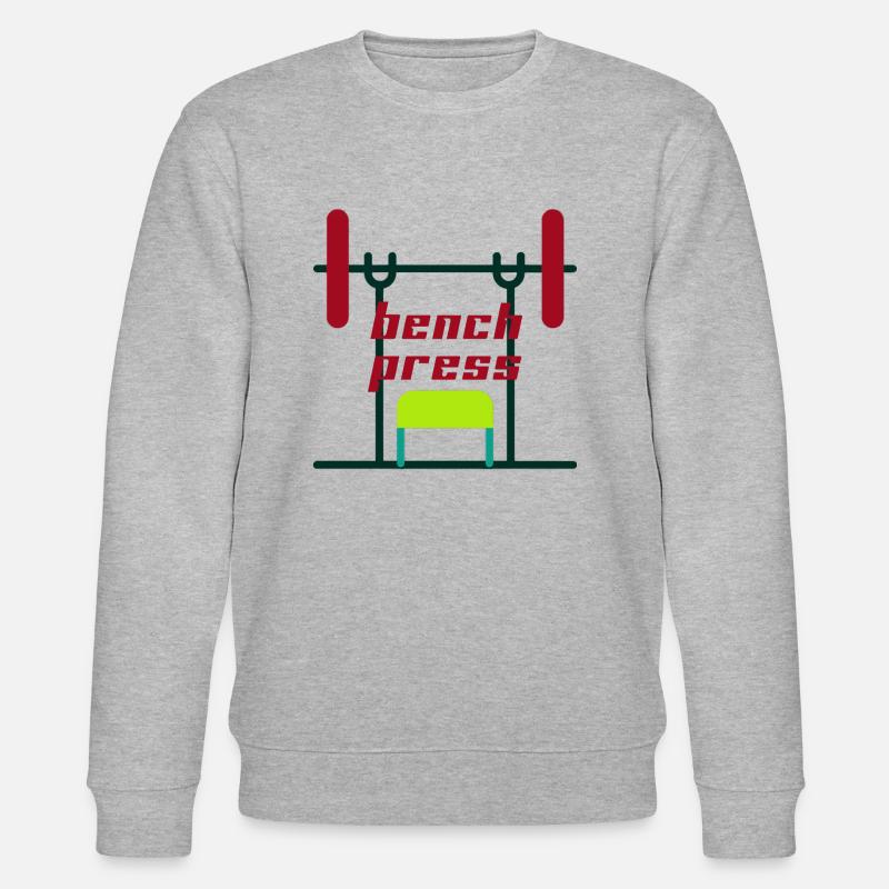 Bench Press - Stanley/Stella Unisex Bio-Sweatshirt CHANGER  - Grau meliert