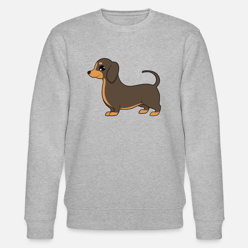 Dackel - Stanley/Stella Unisex Bio-Sweatshirt CHANGER  - Grau meliert