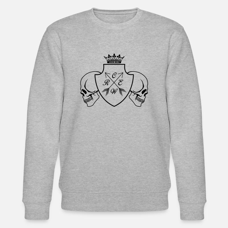 Crâne de l’équipage - Sweat bio CHANGER Stanley/Stella Unisexe - gris chiné