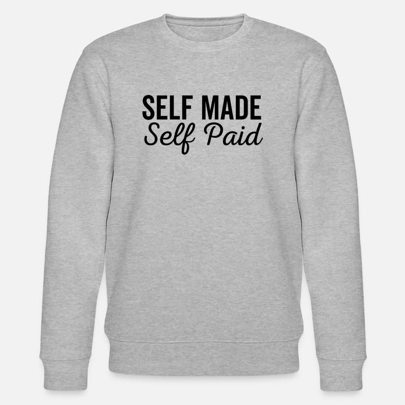 Self Made Auto-payé - Sweat bio CHANGER Stanley/Stella Unisexe - gris chiné