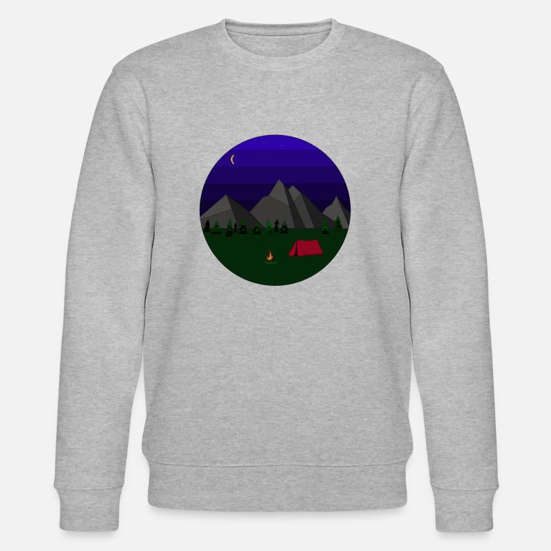 Camping - Stanley/Stella Unisex Bio-Sweatshirt CHANGER  - Grau meliert