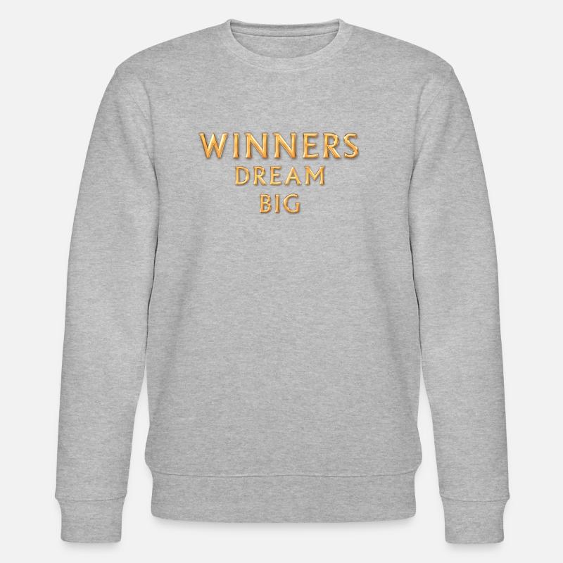 Winners dream big - Stanley/Stella Unisex Bio-Sweatshirt CHANGER - Grau meliert