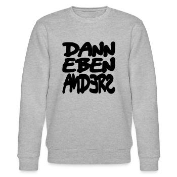 dann eben anders - Stanley/Stella Unisex Bio-Sweatshirt CHANGER  - Grau meliert - Vorne - Nik (191cm) & Marisol (170cm)