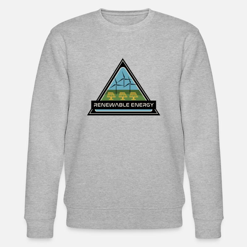 renewable energy - Stanley/Stella Unisex Bio-Sweatshirt CHANGER  - Grau meliert