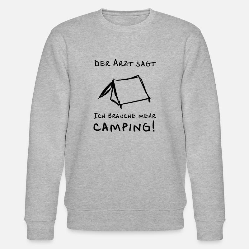 der arzt sagt zelt - Stanley/Stella Unisex Bio-Sweatshirt CHANGER  - Grau meliert