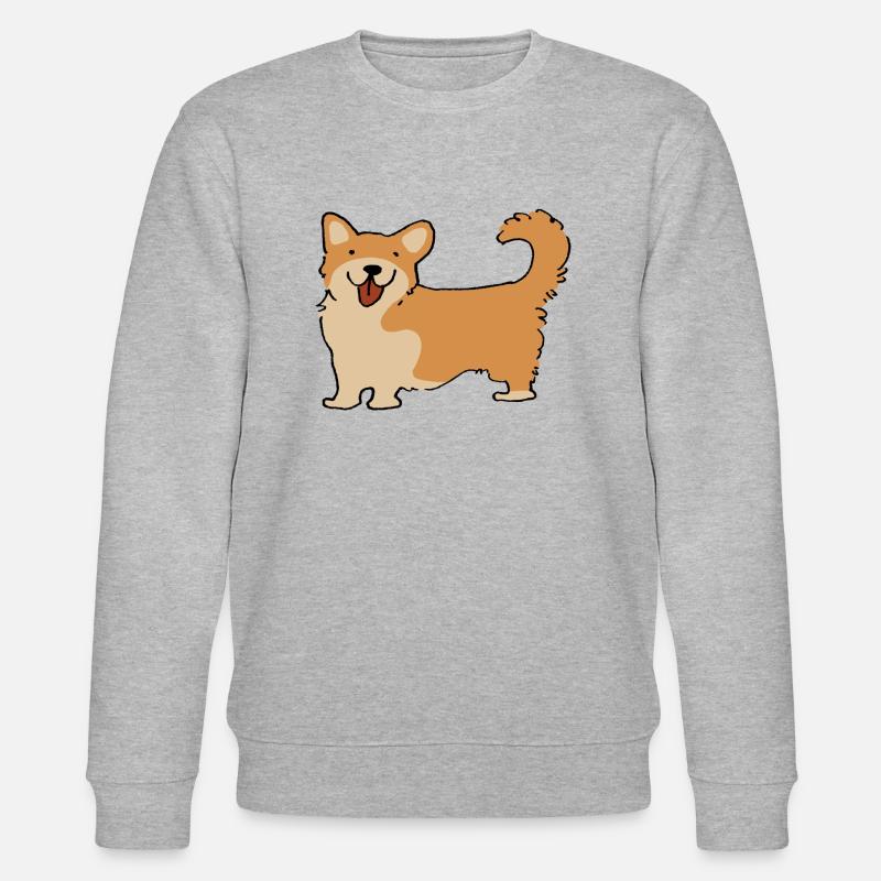 Corgi - Stanley/Stella Unisex Bio-Sweatshirt CHANGER  - Grau meliert