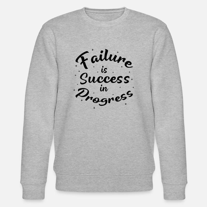 Failure is Success in Progress - Stanley/Stella CHANGER Unisex Organic Sweatshirt - heather grey