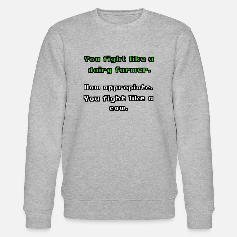 Dairy Farmer 3 - Stanley/Stella Unisex Bio-Sweatshirt CHANGER  - Grau meliert