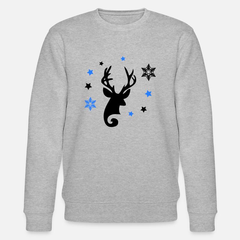 Étoiles de cerf - Sweat bio CHANGER Stanley/Stella Unisexe - gris chiné
