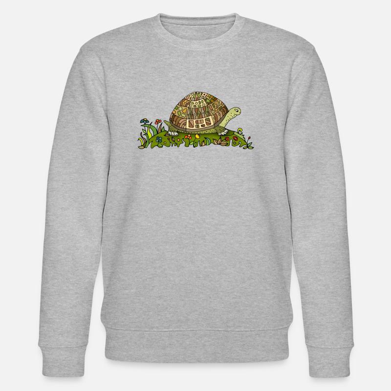 Schildkröte - Stanley/Stella Unisex Bio-Sweatshirt CHANGER  - Grau meliert